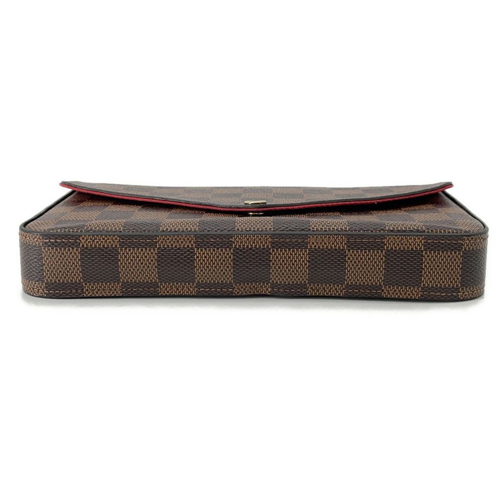 ルイヴィトン チェーンウォレット ダミエ・エベヌ ポシェット・フェリシー N40492 LOUIS VUITTON