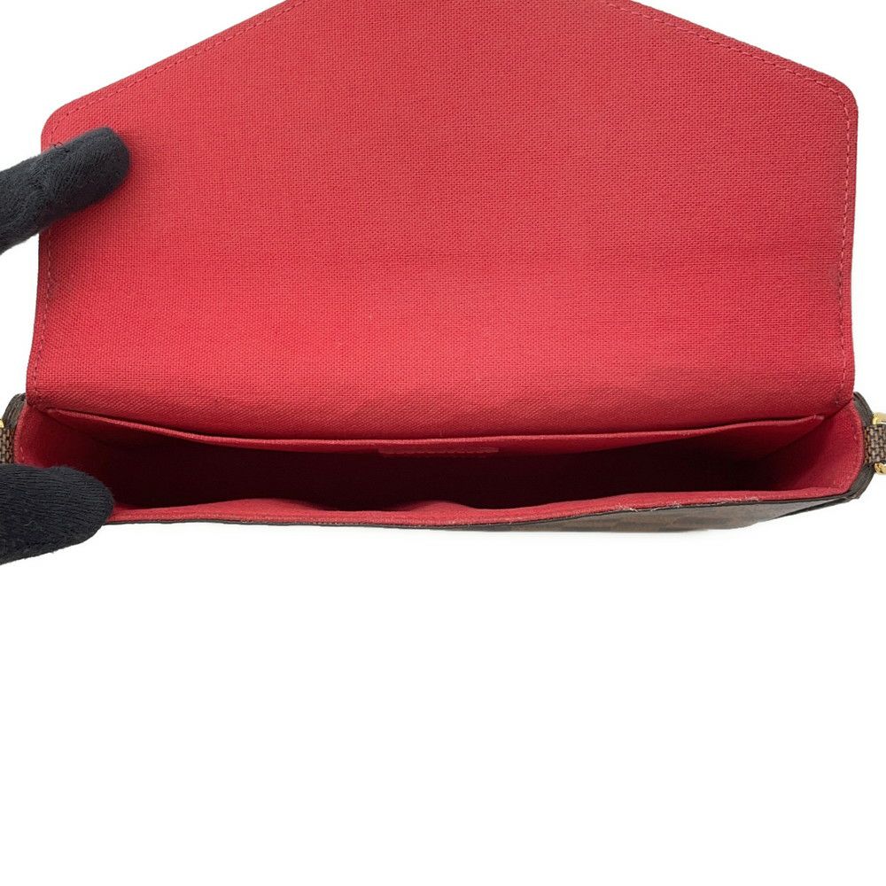 ルイヴィトン チェーンウォレット ダミエ・エベヌ ポシェット・フェリシー N40492 LOUIS VUITTON