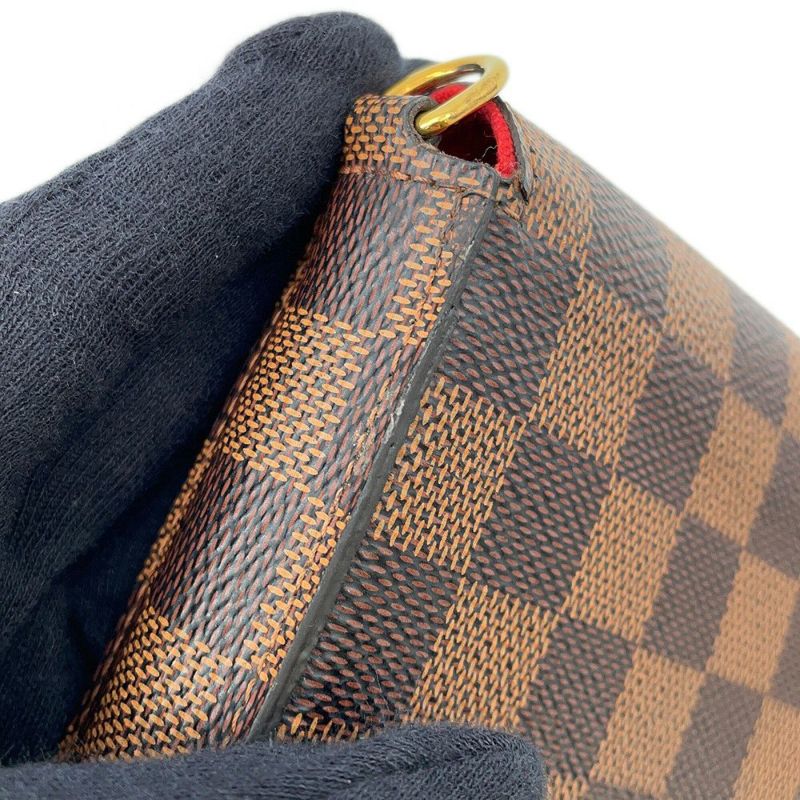 ルイヴィトン チェーンウォレット ダミエ・エベヌ ポシェット・フェリシー N40492 LOUIS VUITTON