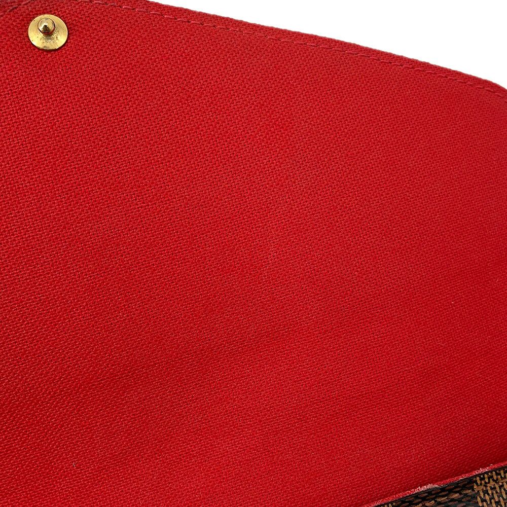 ルイヴィトン チェーンウォレット ダミエ・エベヌ ポシェット・フェリシー N40492 LOUIS VUITTON
