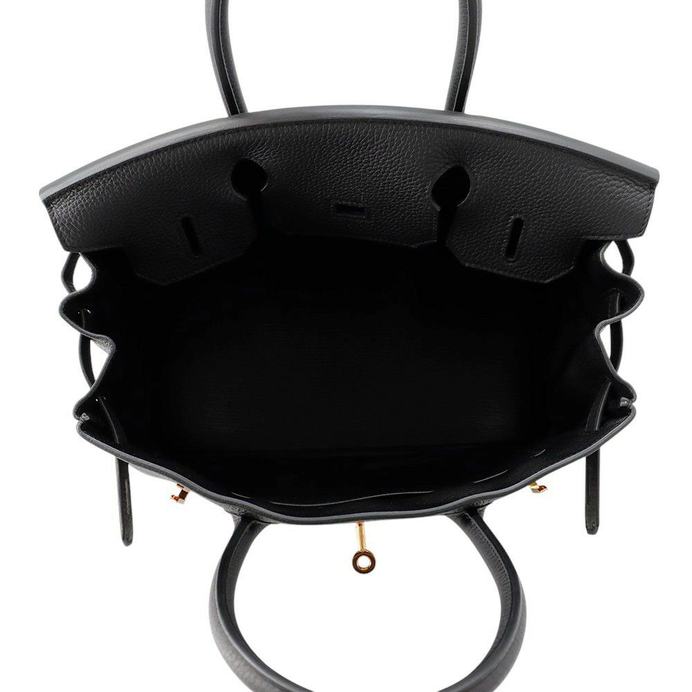 エルメス バーキン30 ブラック/ピンクゴールド金具 トゴ Y刻印 HERMES Birkin ハンドバッグ 黒