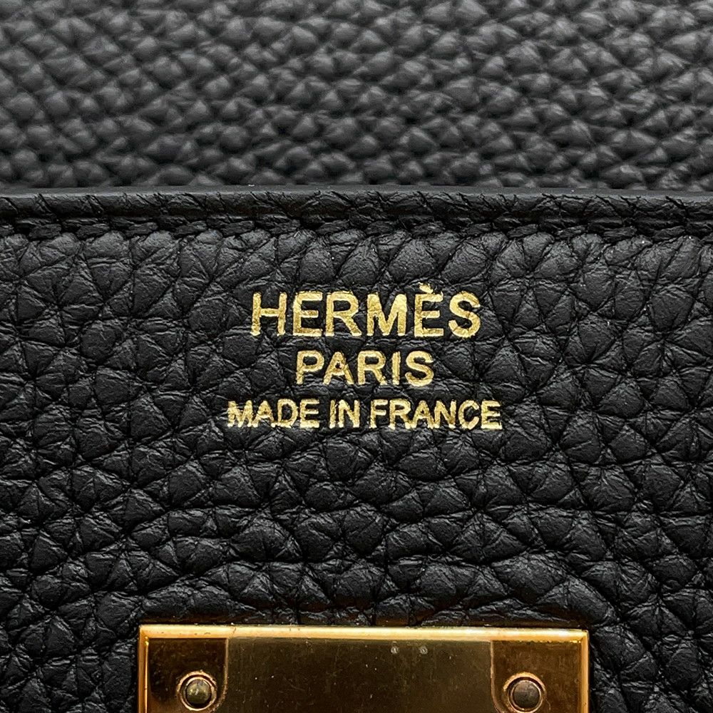 エルメス バーキン30 ブラック/ピンクゴールド金具 トゴ Y刻印 HERMES Birkin ハンドバッグ 黒