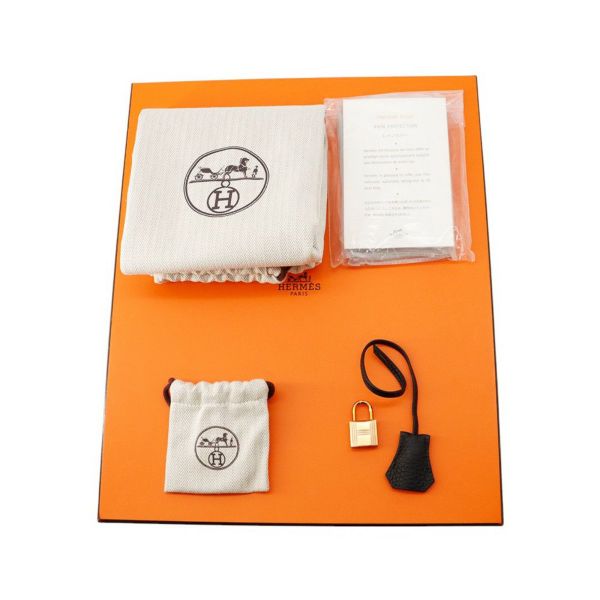 エルメス バーキン30 ブラック/ピンクゴールド金具 トゴ Y刻印 HERMES Birkin ハンドバッグ 黒