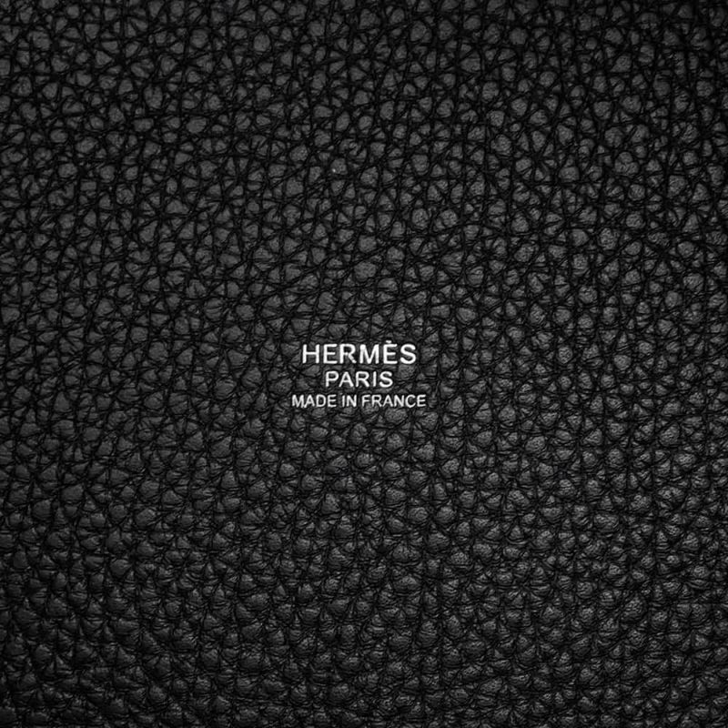 エルメス ハンドバッグ ピコタンロックPM ブラック/シルバー金具 トリヨンクレマンス W刻印 黒