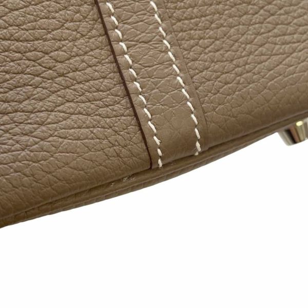 エルメス ハンドバッグ ピコタンロックPM エトゥープ/シルバー金具 トリヨンクレマンス Y刻印