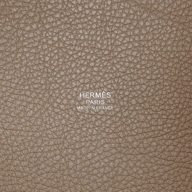 エルメス ハンドバッグ ピコタンロックPM エトゥープ/シルバー金具 トリヨンクレマンス Y刻印