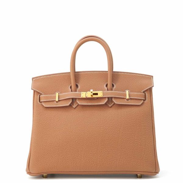 エルメス バーキン25 ゴールド/ゴールド金具 トゴ W刻印 HERMES Birkin ハンドバッグ