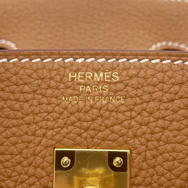 エルメス バーキン25 ゴールド/ゴールド金具 トゴ W刻印 HERMES Birkin ハンドバッグ