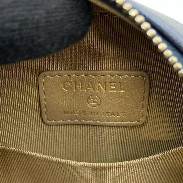 シャネル チェーンショルダーバッグ ココマーク マトラッセ ラウンド レザー フェイクパール AP0999 CHANEL