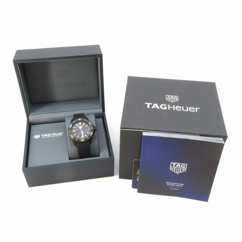 タグホイヤー アクアレーサー プロフェッショナル200 ソーラーグラフ WBP1112.FT6199 TAG Heuer 黒文字盤