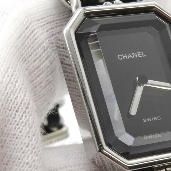 シャネル プルミエール L H0451 CHANEL 腕時計 レディース 黒文字盤