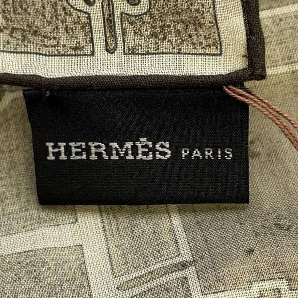 エルメス ストール エシャルプ・オ・カレ ECHARPE AU CARRE HERMES コットン メンズ