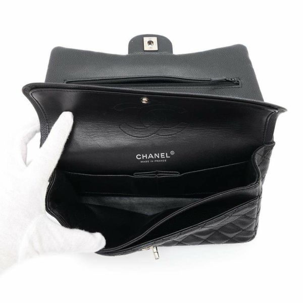 シャネル チェーンショルダーバッグ マトラッセ ココマーク ソフトキャビアスキン A01112 CHANEL バッグ 黒