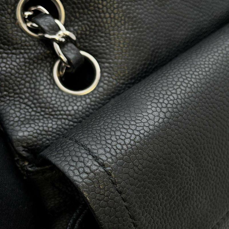 シャネル チェーンショルダーバッグ マトラッセ ココマーク ソフトキャビアスキン A01112 CHANEL バッグ 黒