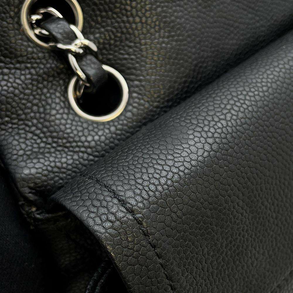 シャネル チェーンショルダーバッグ マトラッセ ココマーク ソフトキャビアスキン A01112 CHANEL バッグ 黒