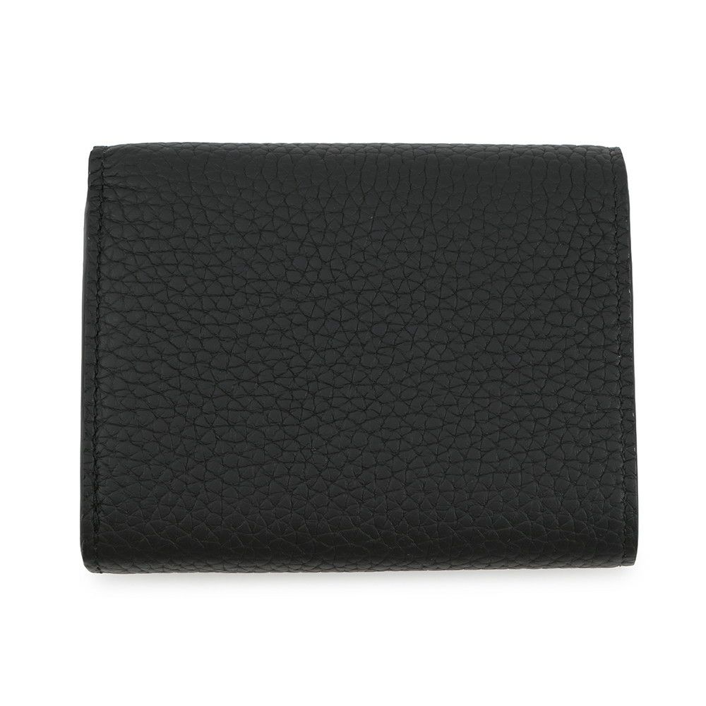 ルイヴィトン 三つ折り財布 トリヨンレザー ポルトフォイユ・カプシーヌ タイニー M12149 ブラック 黒