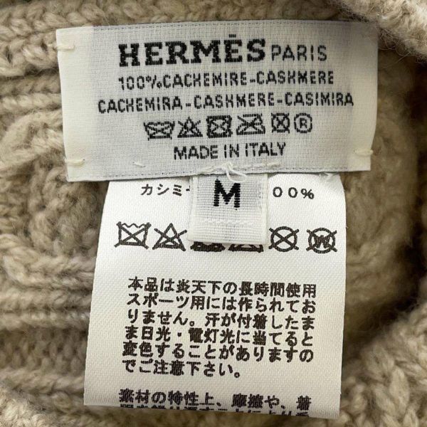 エルメス ニット帽 トリ・マイヨン ビーニー カシミア サイズM HERMES 帽子 メンズ