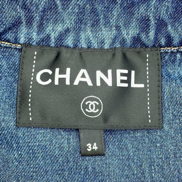 シャネル ジャケット ウォッシュ ド デニム コットン レディースサイズ34 P76746 CHANEL