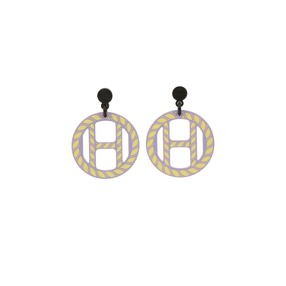 エルメス ピアス Hエキップ ノーティック バッファローホーン HERMES アクセサリー