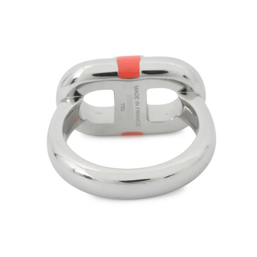 エルメス リング マイヨン  オランジュ・フィールド/シルバー金具 サイズT50 HERMES メンズ 指輪