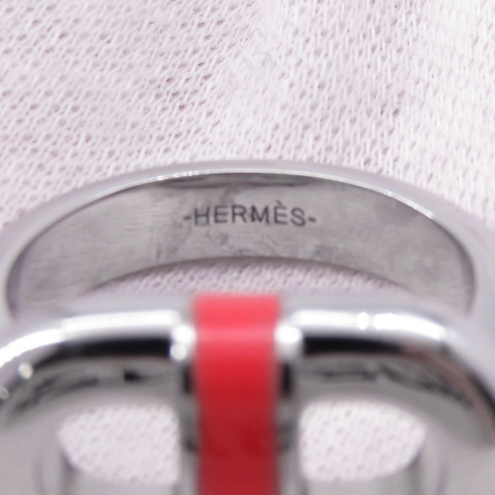 エルメス リング マイヨン  オランジュ・フィールド/シルバー金具 サイズT50 HERMES メンズ 指輪
