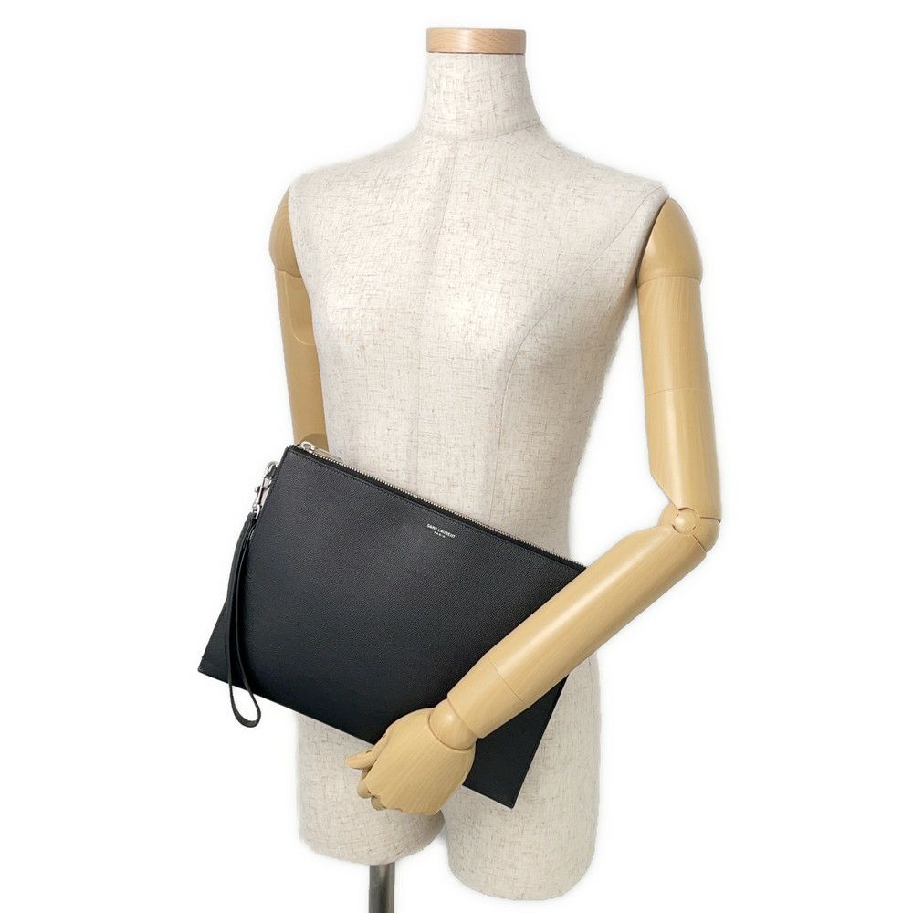 サンローランパリ クラッチバッグ ジップタブレットホルダー レザー 683865 SAINT LAURENT PARIS バッグ 黒