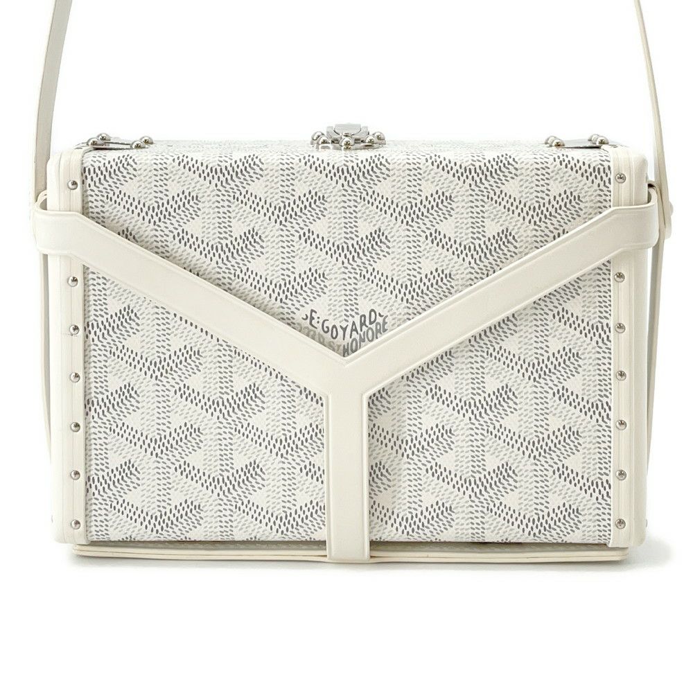 ゴヤール ショルダーバッグ ミノディエール PVC レザー MINA08PMLTY50CL50P GOYARD トランク 白