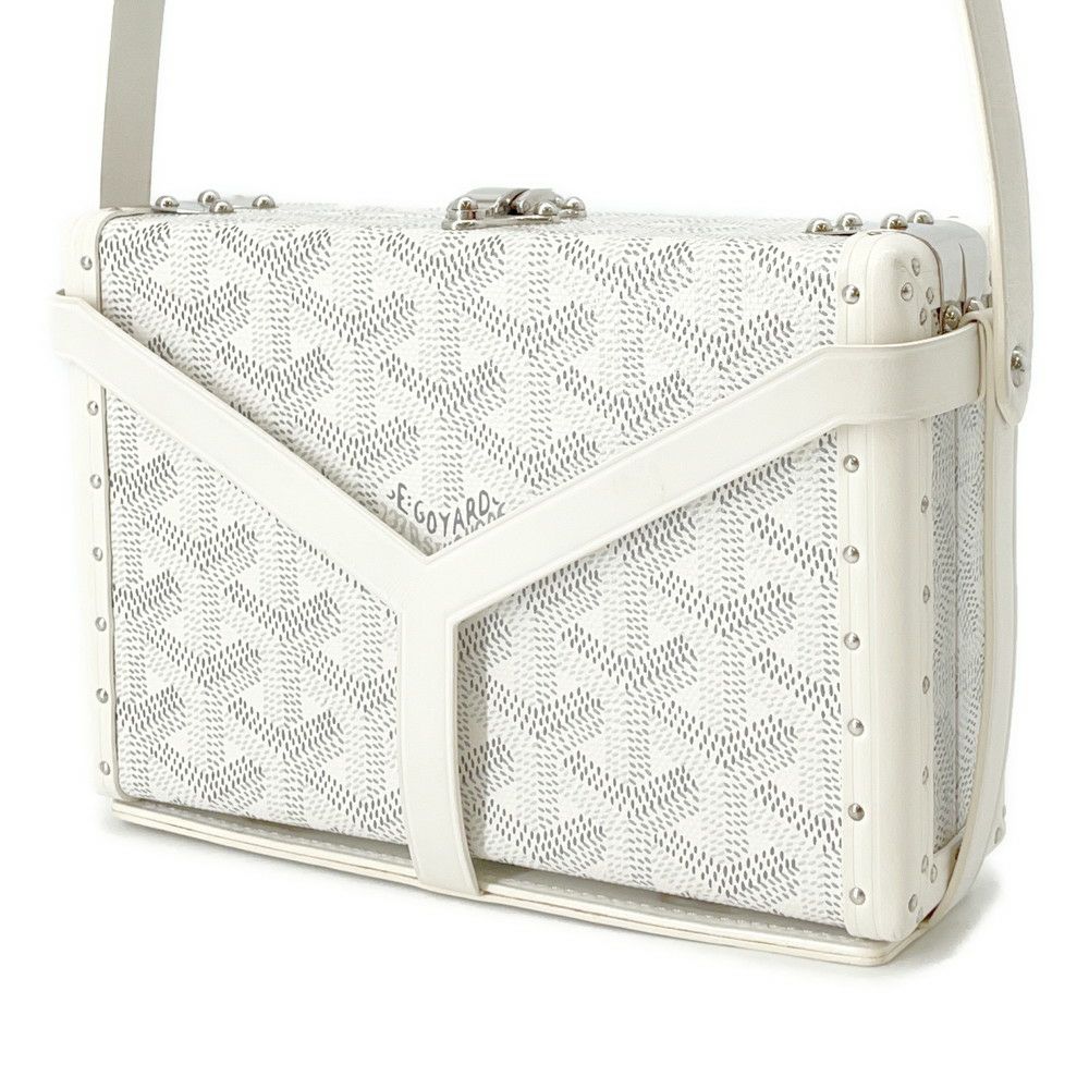 ゴヤール ショルダーバッグ ミノディエール PVC レザー MINA08PMLTY50CL50P GOYARD トランク 白