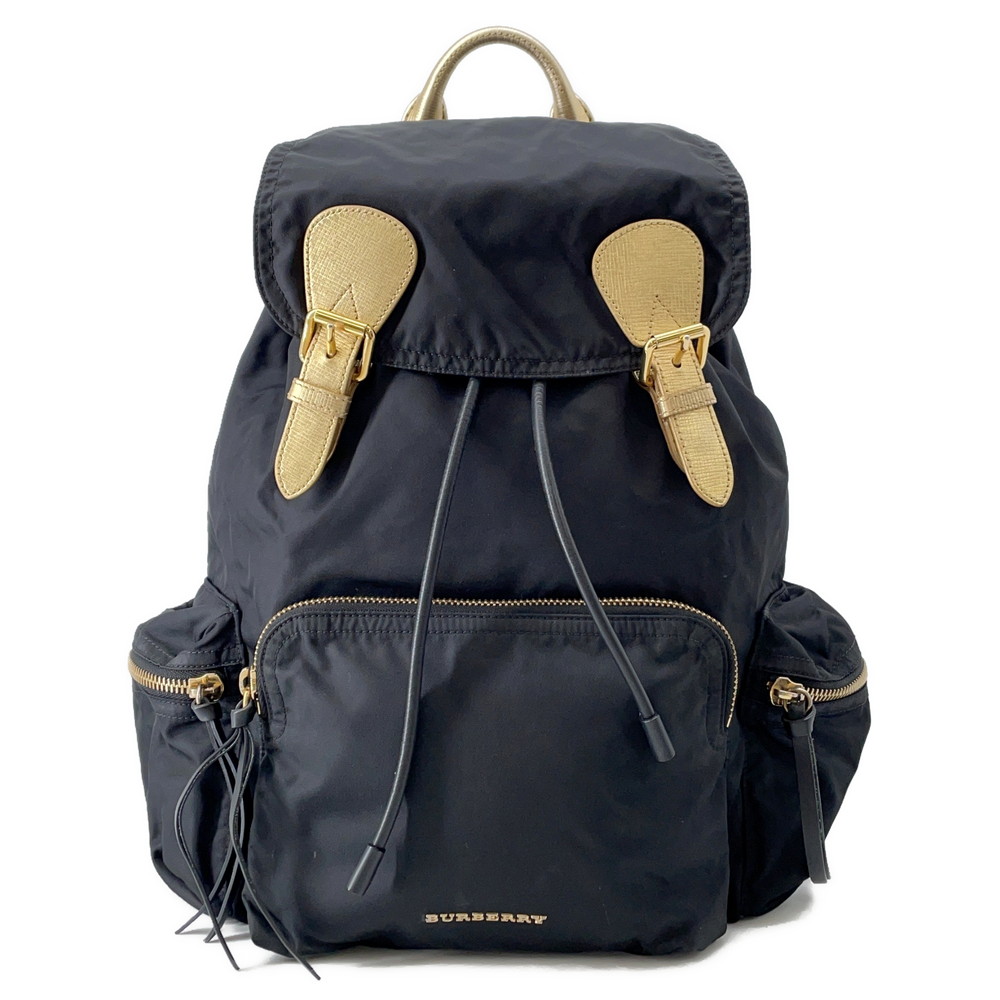 バーバリー リュック ロゴ バックパック ナイロン 4033282 BURBERRY 黒