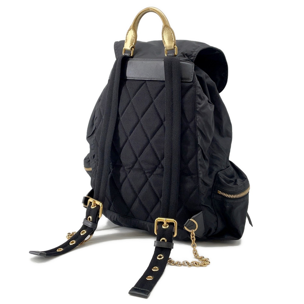 バーバリー リュック ロゴ バックパック ナイロン 4033282 BURBERRY 黒