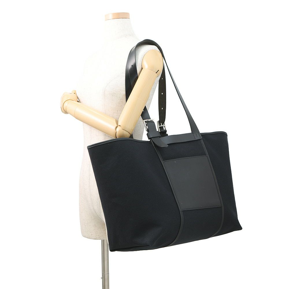 エルメス トートバッグ エトリヴィエール・ポケット ブラック/シルバー金具ヴァッシュハンター/スイフト/トワルゴエラン U刻印 黒