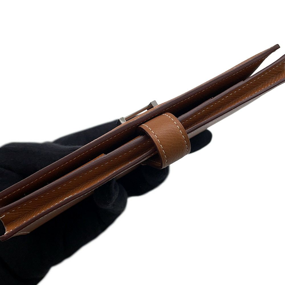 エルメス 長財布 ベアンスフレ ゴールド/シルバー金具 エプソン C刻印 HERMES 財布