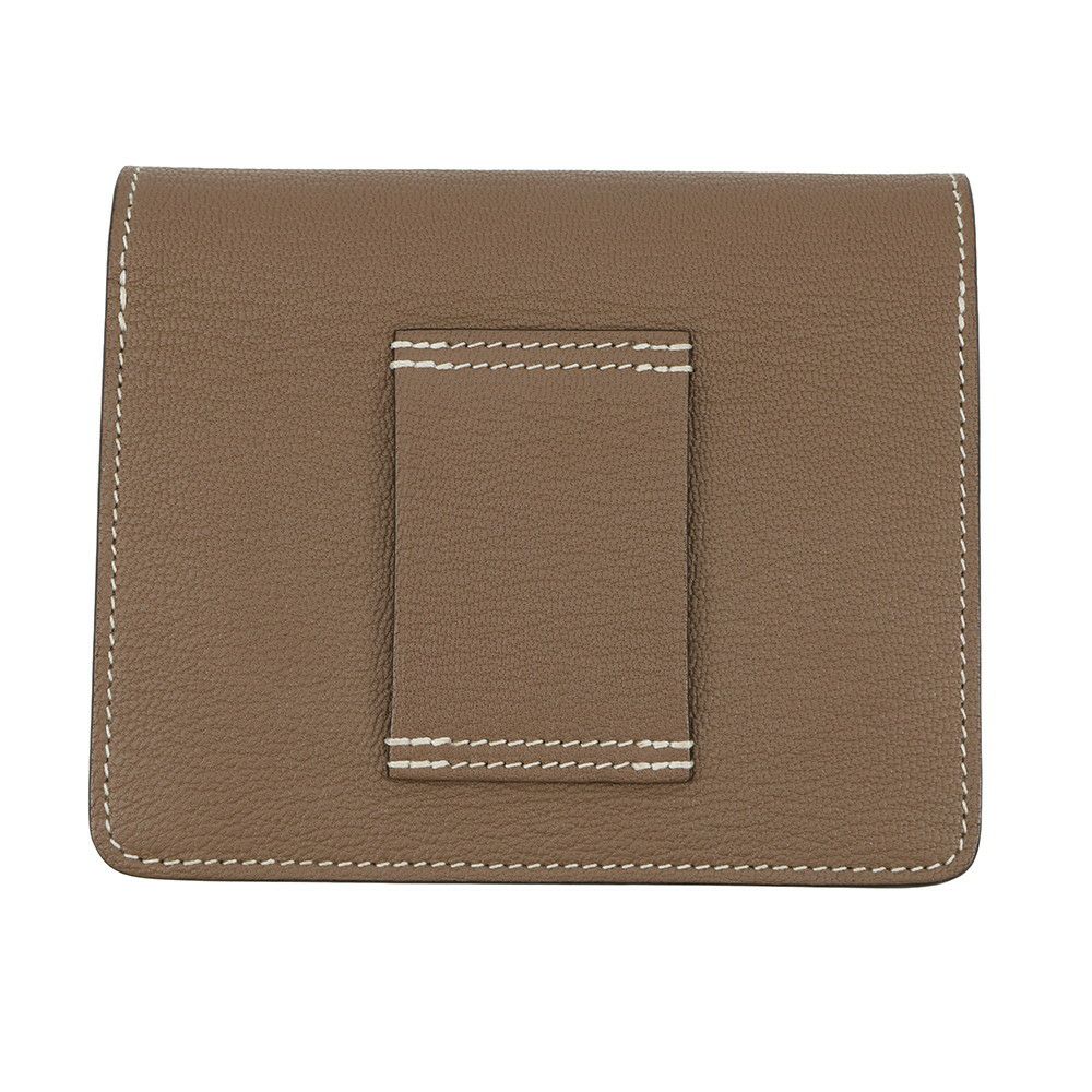 エルメス 財布 ロウリス ルリ エトゥープ/シャンパンゴールド金具 シェブルミゾル U刻印 HERMES 財布