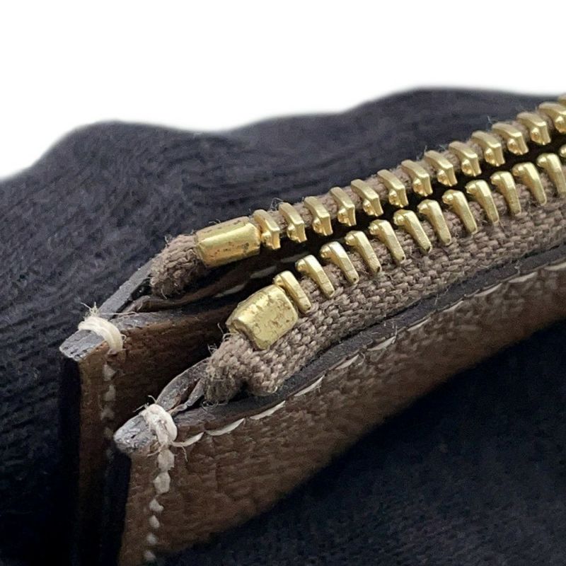 エルメス 財布 ロウリス ルリ エトゥープ/シャンパンゴールド金具 シェブルミゾル U刻印 HERMES 財布