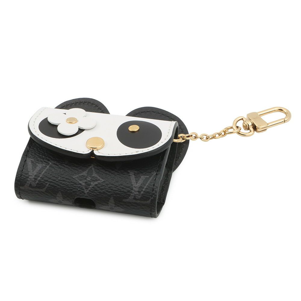 ルイヴィトン イヤホンケース モノグラム エテュイ・イヤホン パンダ AirPods Proケース GI0861 LOUIS VUITTON 黒