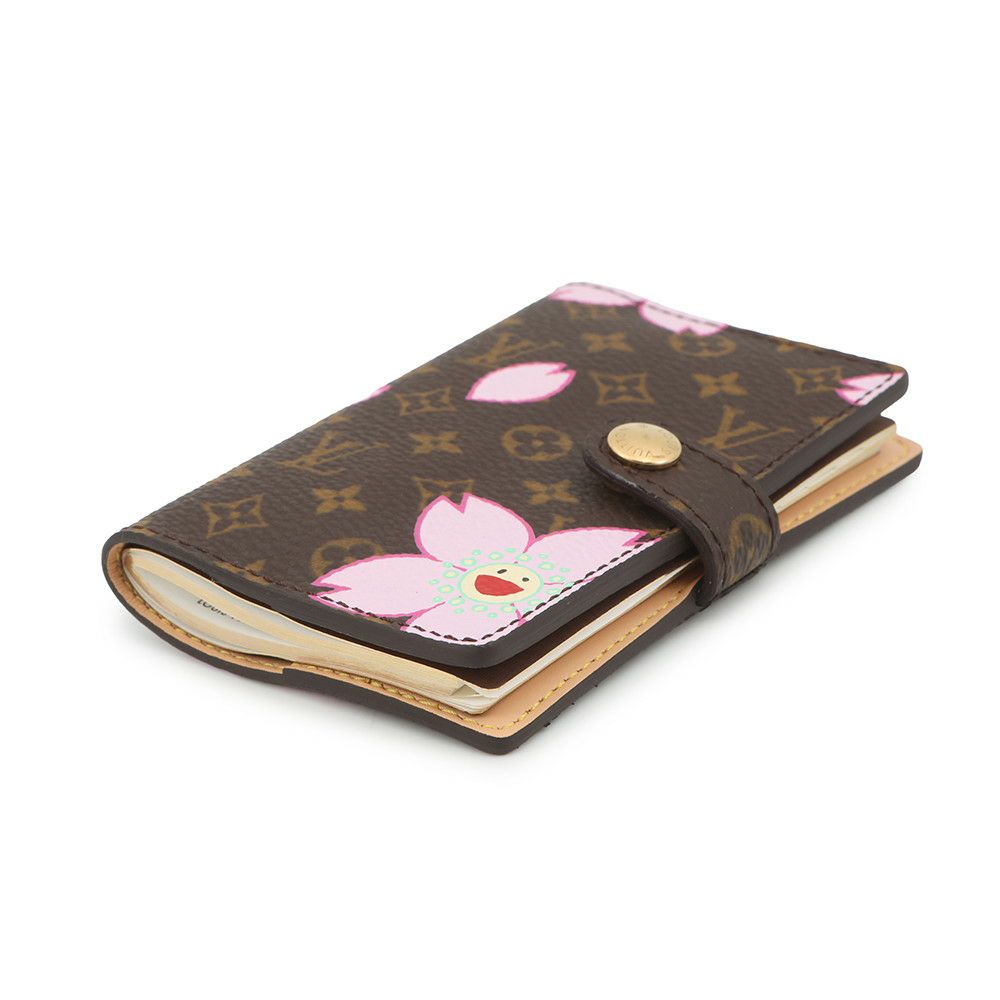ルイヴィトン 手帳カバー モノグラム・チェリーブロッサム アジェンダ ミニ 村上隆 コラボ M92021 LOUIS VUITTON 手帳