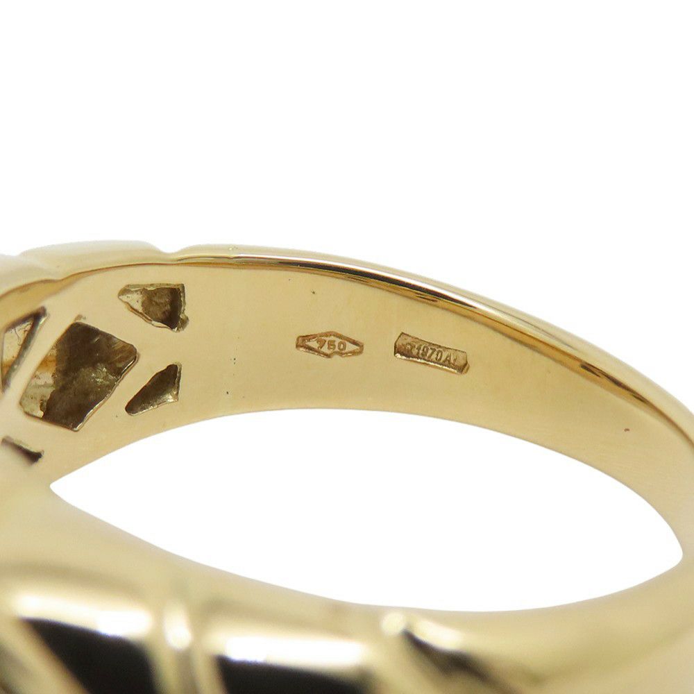 ブルガリ パッソドッピオ アコヤパール K18YGイエローゴールド サイズ約12号 真珠 BVLGARI 指輪 あこや真珠