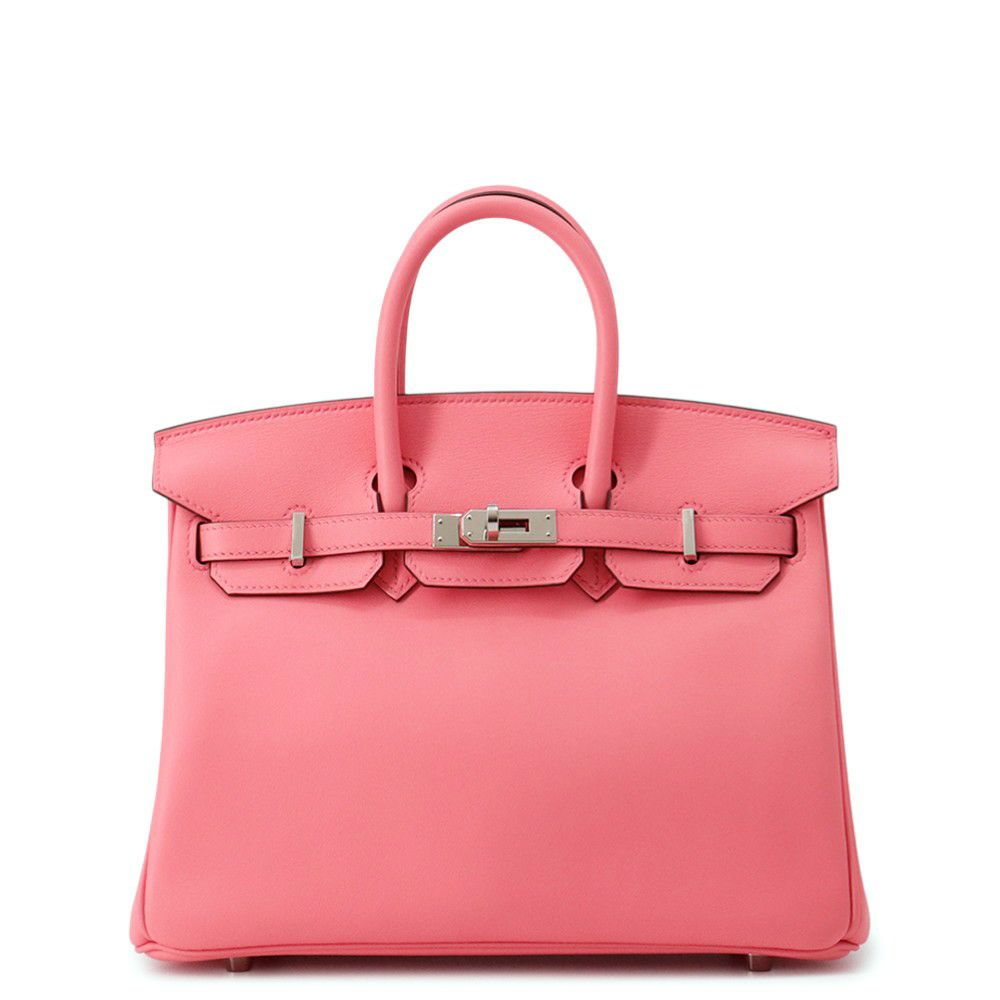 エルメス バーキン25 ローズアザレ/シルバー金具 スイフト Y刻印 HERMES Birkin ハンドバッグ