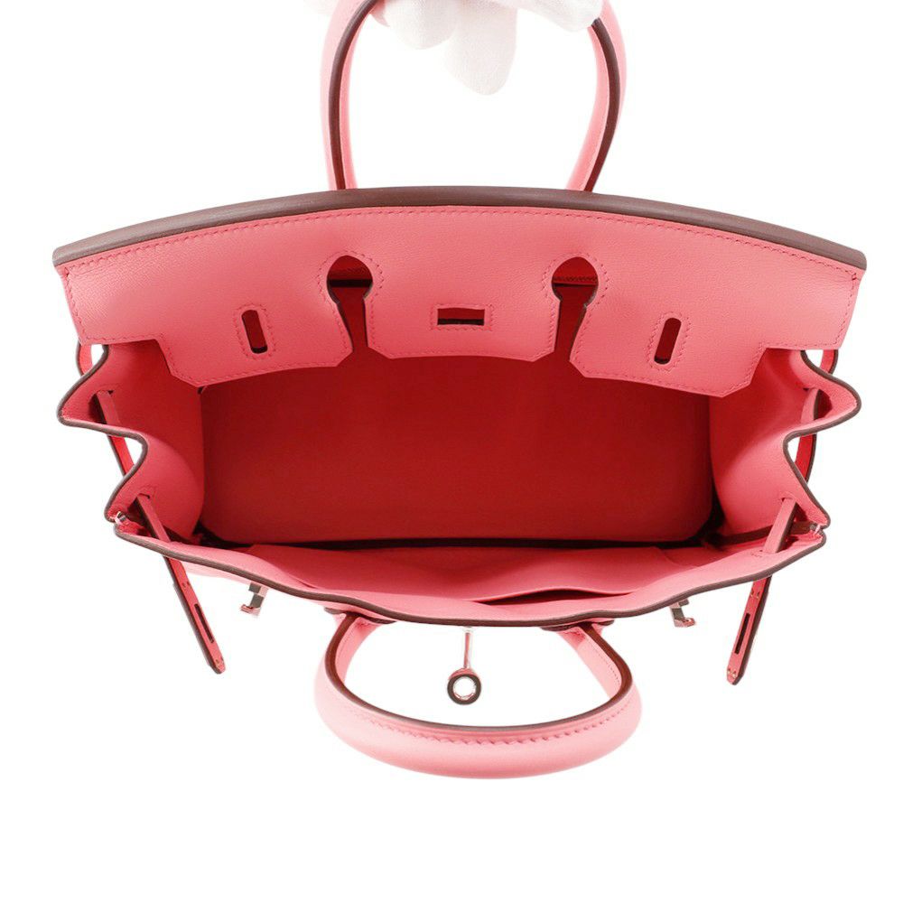 エルメス バーキン25 ローズアザレ/シルバー金具 スイフト Y刻印 HERMES Birkin ハンドバッグ