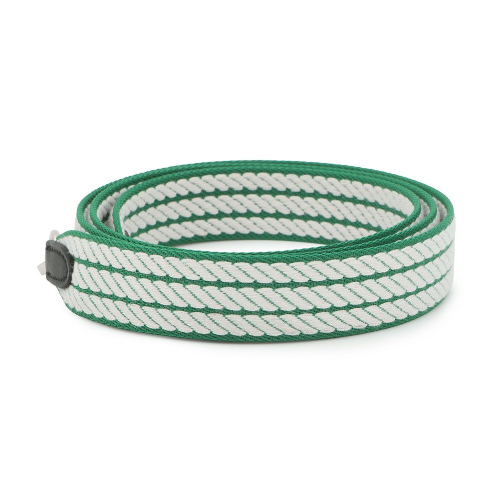 エルメス ショルダーストラップ バンドリエール サングル コルダージュ ヴェールヴェルティゴ/ホワイト/シルバー金具 K刻印