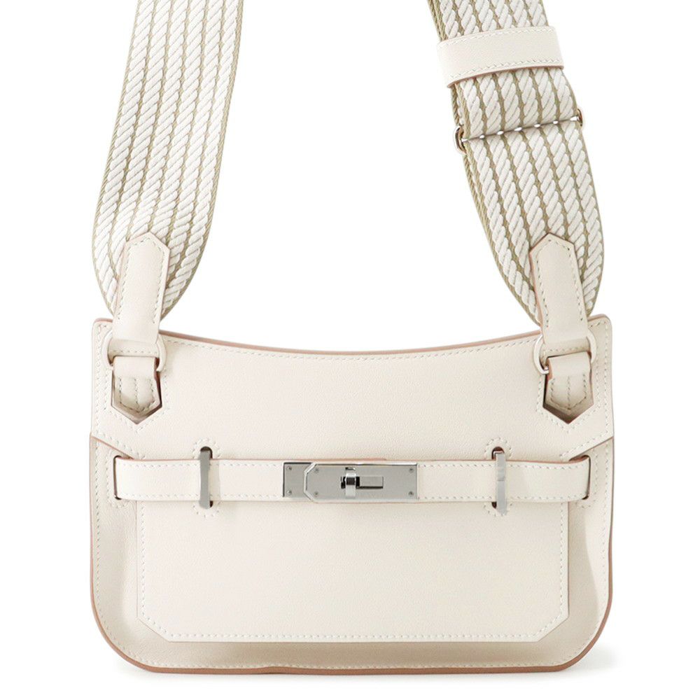 エルメス ジプシエール ミニ グリスペール/シルバー金具 スイフト K刻印 バンドリエール サングル コルダージュ