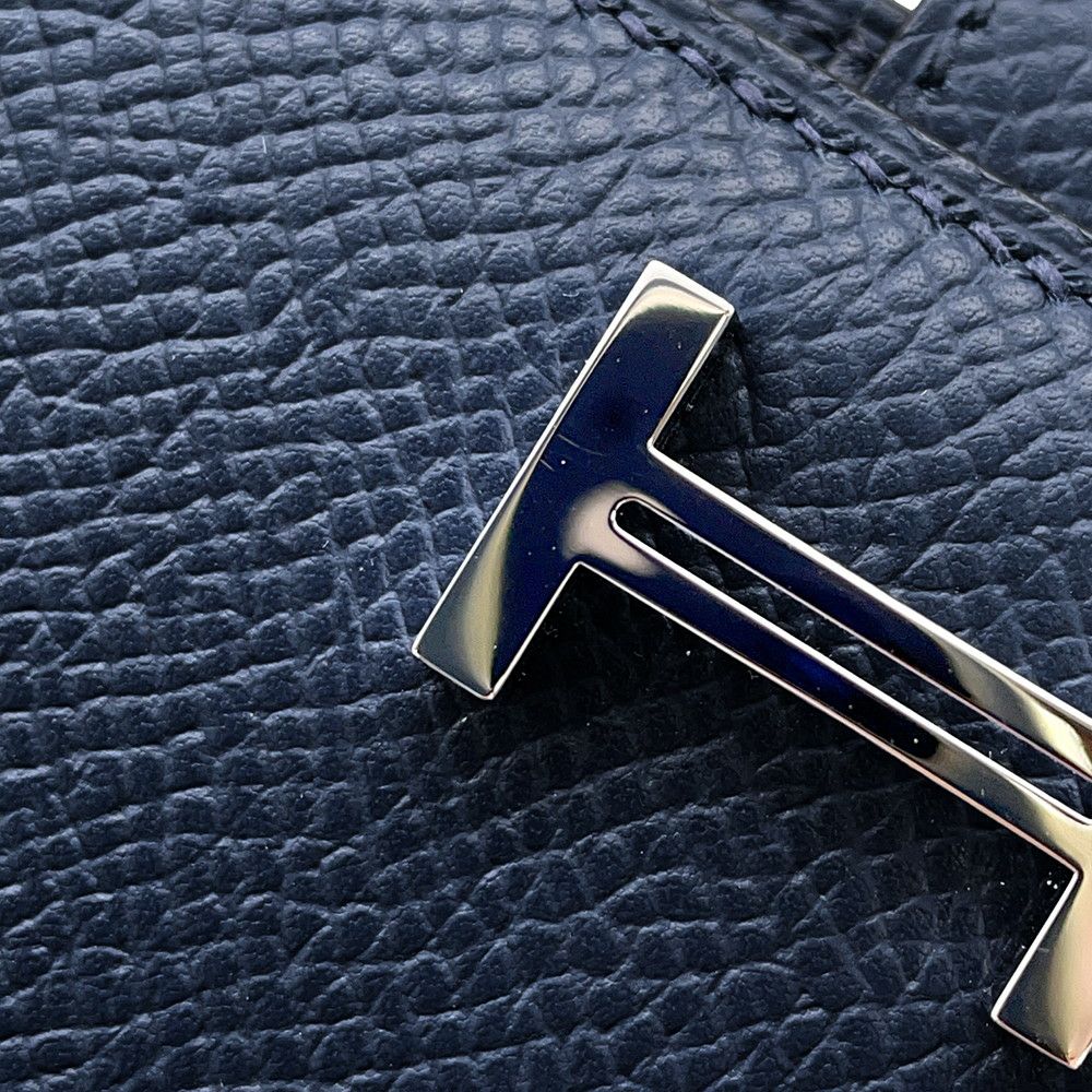 エルメス 長財布 ベアンスフレ ブルーサフィール/シルバー金具 エプソン K刻印 財布