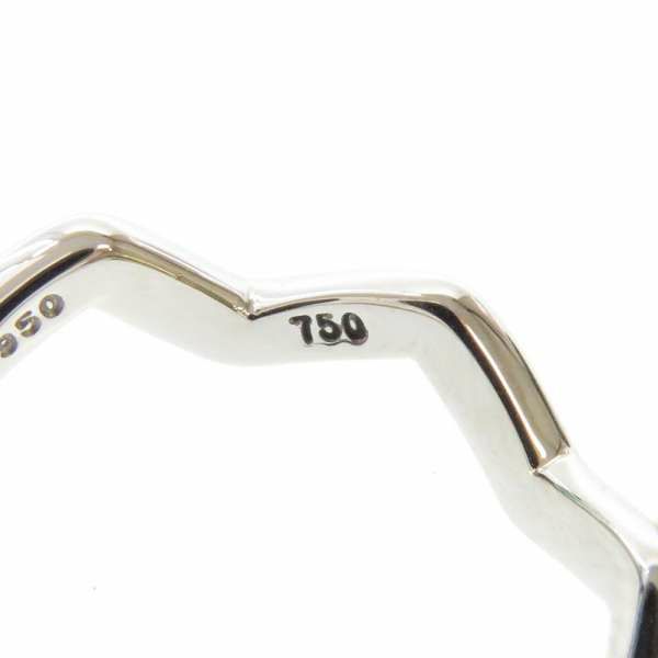 ティファニー リング ジグザグ 1P ダイヤモンド Pt950プラチナ/K18YGイエローゴールド サイズ8号 Tiffany&Co. 指輪 ジュエリー