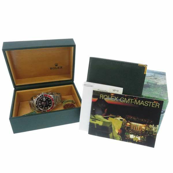 ロレックス GMTマスター2 デイト 黒黒ベゼル F番 16710 ROLEX 腕時計 ウォッチ 黒文字盤
