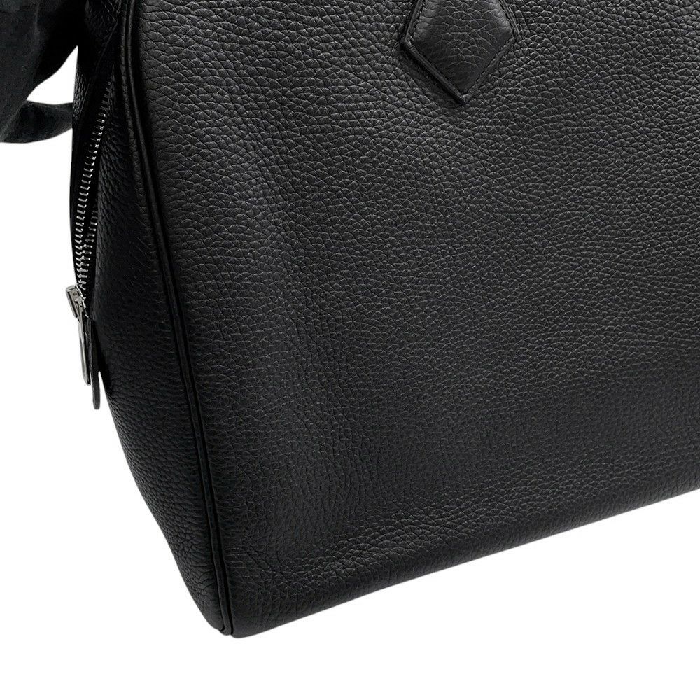 エルメス ブリーフケース ヴィクトリア2 12H ブラック/シルバー金具 トリヨンクレマンス W刻印 メンズ 黒