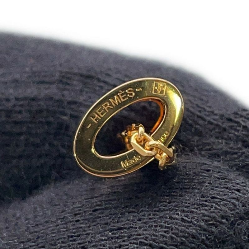 エルメス ネックレス ミニ・ポップアッシュ ブラック/ゴールド金具 HERMES アクセサリー 黒