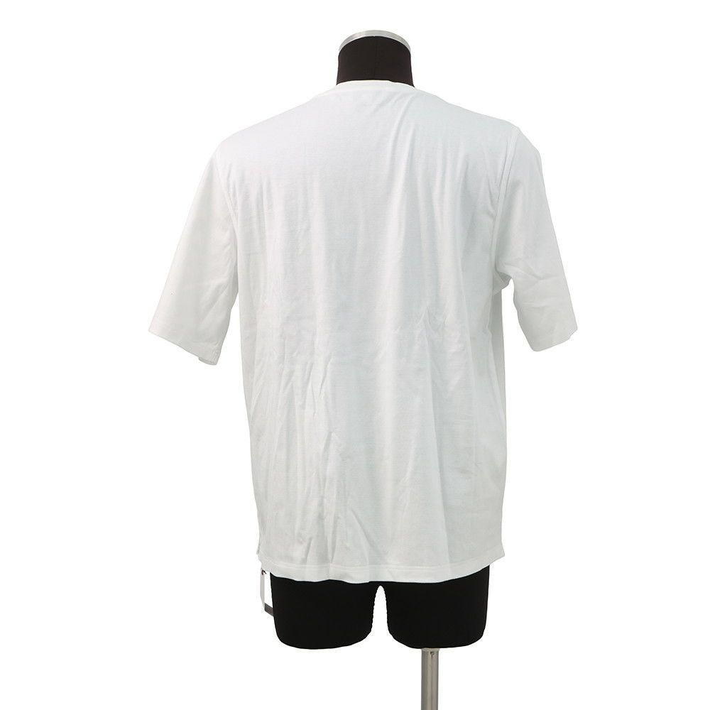 エルメス Tシャツ Hパズル コットン メンズサイズS HERMES トップス 半袖 白