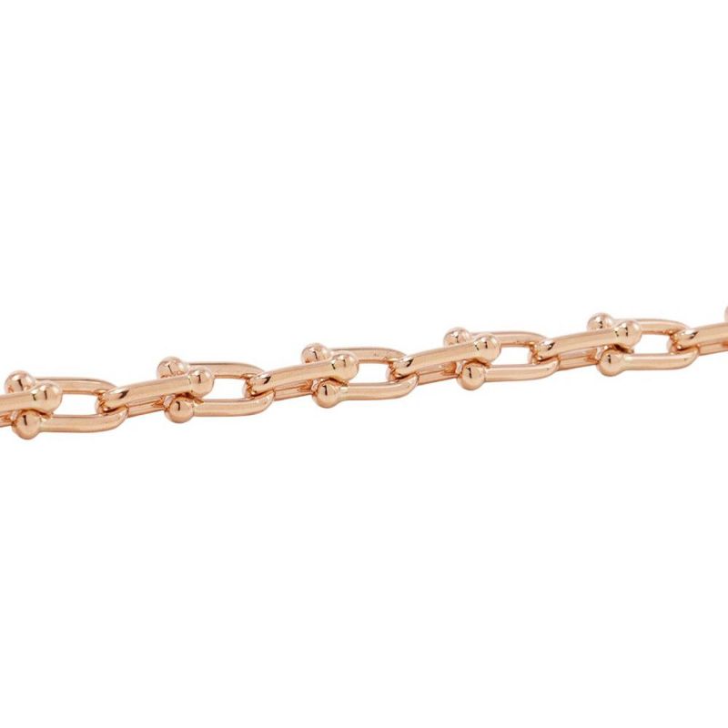 ティファニー ブレスレット ハードウェア スモール リンク サイズミディアム K18PGピンクゴールド Tiffany&Co.