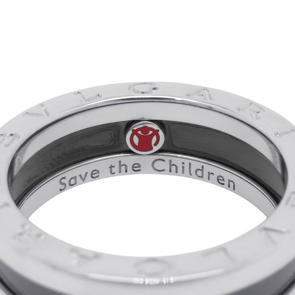 ブルガリ リング セーブ・ザ・チルドレン ビーゼロワン B-zero1 1バンド SV925/ブラックセラミック サイズ54 346099