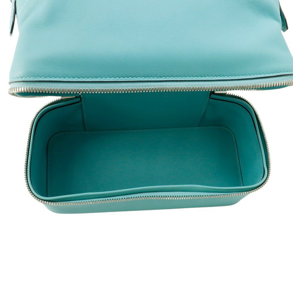 エルメス ハンドバッグ ボリード スクレ ブルーアトール/シルバー金具 スイフト X刻印